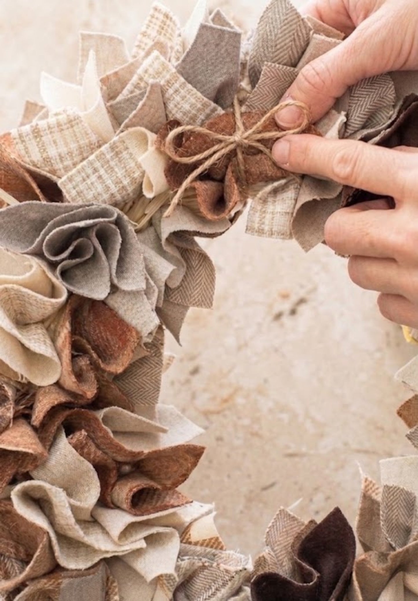 Autumn fabric Wreath Workshop