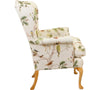 Refurbished Wing Chair Parker Knoll in Woodland chorus Multi/Linen
