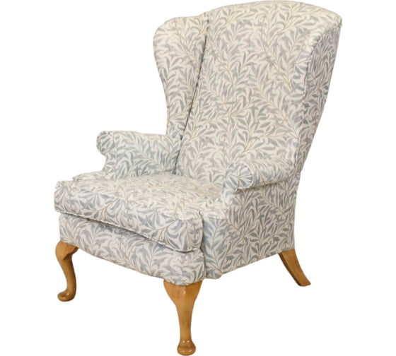 Refurbished Wing Chair Parker Knoll in Willow bough mineral