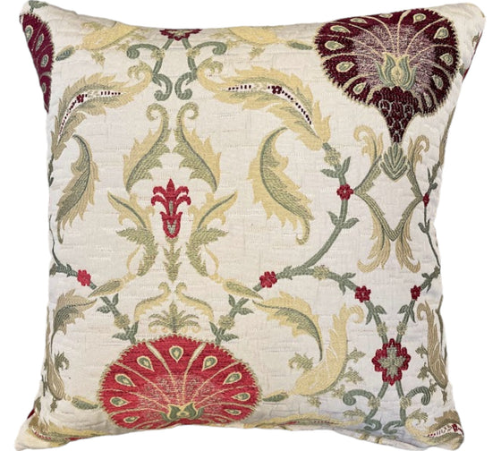 Ottoman Loganberry cushion