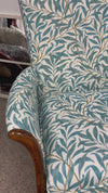 Vintage Froxfield Chair Parker Knoll Refurbished Teal Willow bough