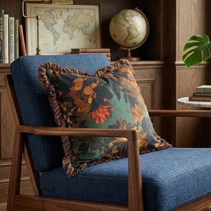 Sunforest sage/russet rouche Scatter cushions