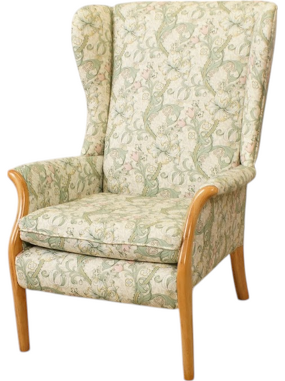 Refurbished Froxfield Wing Chair Parker Knoll  in Golden Lily Linen Blush