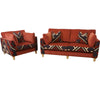 Exclusive Afghan Manchester Sofa, Chair & Glass inlay footstool