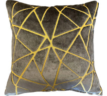  Zola Charcoal/Gold cushion