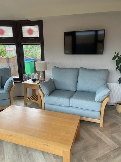 Ercol Style chairs and 2 seater in Perth Herringbone