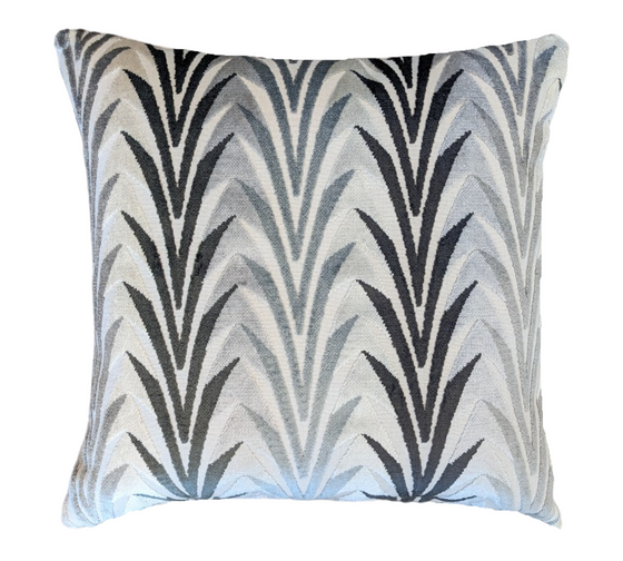 Harlequin Velika Velvet Charcoal/Platinum/Silver Scatter cushion
