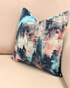 Harlequin Distortion Rosewood/Neptune/Azure Scatter cushion