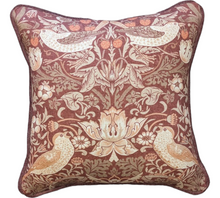  William Morris At Home x Strawberry Thief Madder Scatter cushion