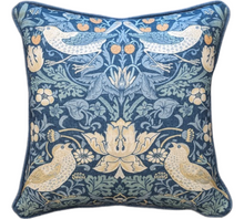  William Morris At Home x Strawberry Thief Woad Scatter cushion