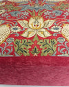 Classic footstool in Morris & co Strawberry Thief - New England Sofa Design