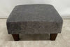 Small footstool Crushed Chenille Velvet Made in Britain