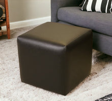  Block/Cube Pouffe in Faux Leather
